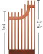 Gooseneck Picket Fence   