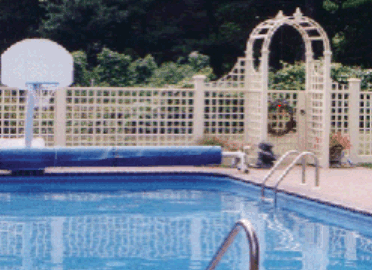 Trellis Garden Fence Pool