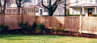 Privacy Lattice Fence Yard Perimeter