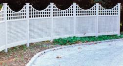 Privacy Lattice Fence & Curved Trellis Topper