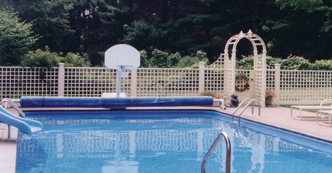 Trellis Fence at the pool